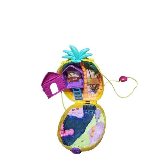 Mattel Polly Pocket GKJ64 Tropicool Pineapple Purse - Picture 2 of 5